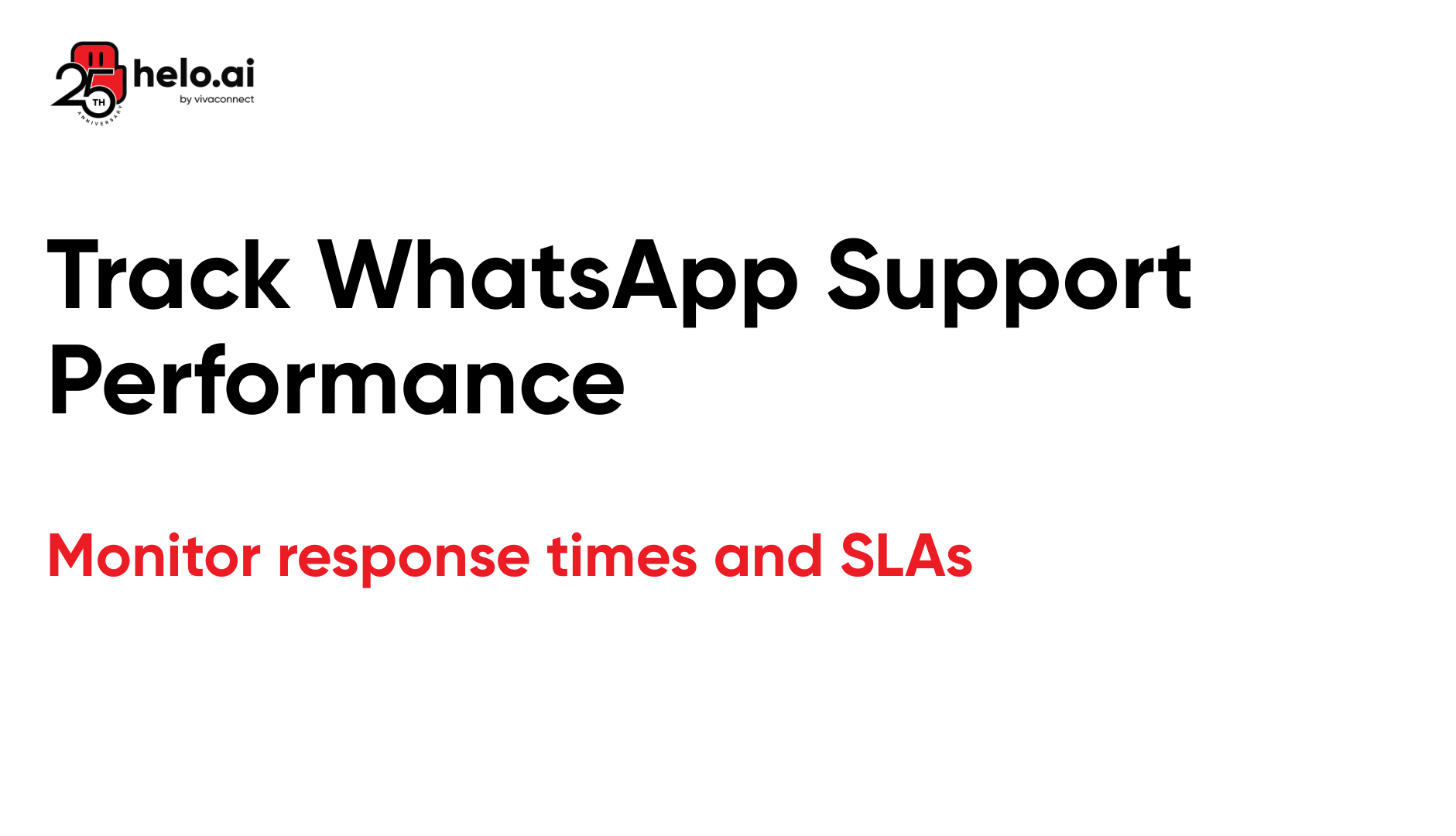 Track WhatsApp Support Performance